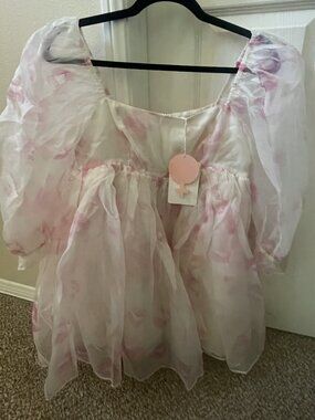 Selkie Kiss on the Lips Puff Dress